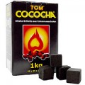 Кокосове вугілля Tom Cococha Gelb 1кг (72 кубики) без упаковки