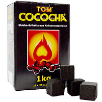 Кокосове вугілля Tom Cococha Gelb 1кг (72 кубики) без упаковки Кокосове вугілля Tom Cococha Gelb 1кг (72 кубики) без упаковки