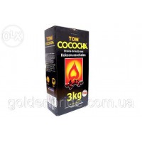 Кокосове вугілля Tom Cococha Gelb 3кг (216 кубиків) в упаковці