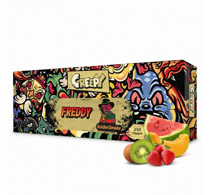 Тютюн Creepy Freddy (Ківі, Полуниця, Грейпфрут) 250 грам