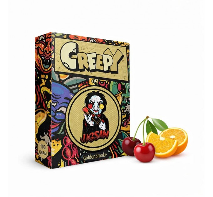 Табак Creepy Jigsaw (Вишня, Апельсин) 100 грамм