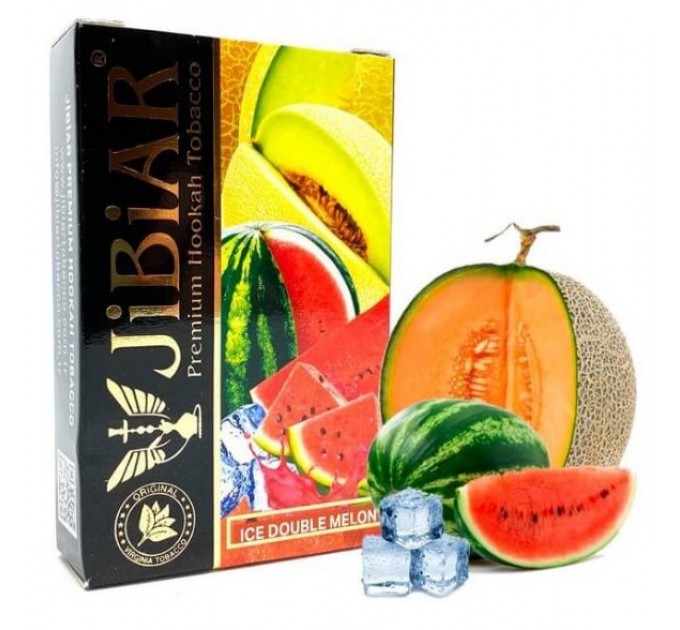 Табак Jibiar Ice double melon (Айс арбуз дыня) 50 грамм