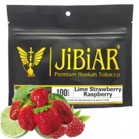 Табак Jibiar Lime Strawberry Raspberry (Лайм Клубника Малина) 100 грамм