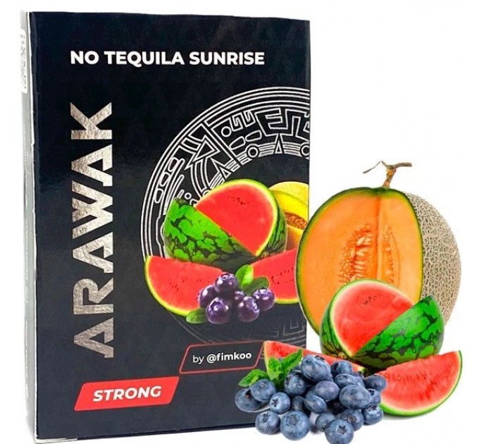 Табак Arawak Strong No tequila sunrise (Дыня арбуз черника) 40 грамм