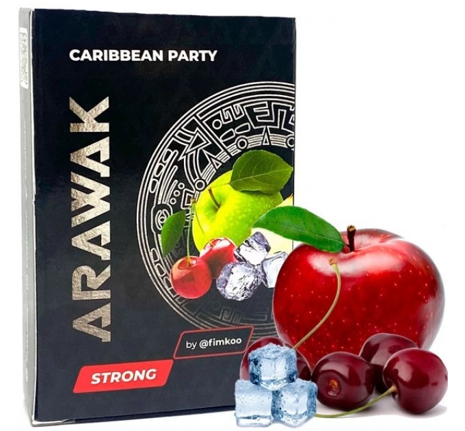 Табак Arawak Strong Caribbean Party (Яблоко вишня айс) 40 грамм