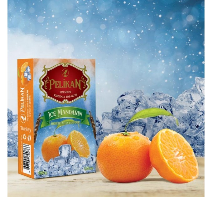 Табак Pelikan Ice Mandarin (Ледяной Мандарин) 50 грамм
