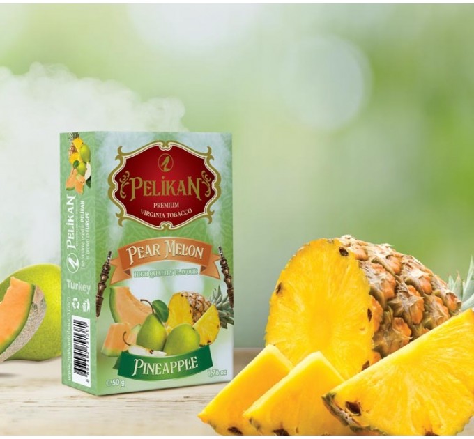 Табак Pelikan Pear Melon Pineapple (Груша Дыня Ананас) 50 грамм
