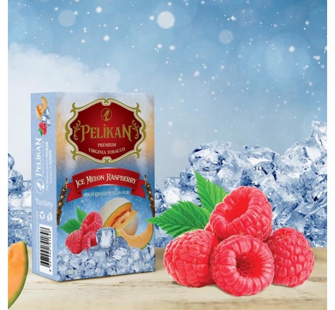 Табак Pelikan Ice Melon Raspberry (Ледяная дыня и малина) 50 грамм