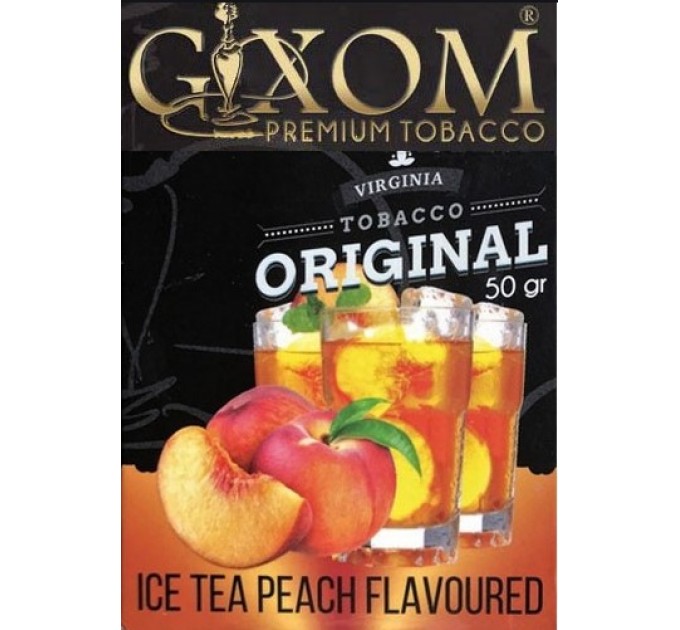 Табак Gixom Ice Tea Peach (Ледяной чай с персиком) 50 грамм