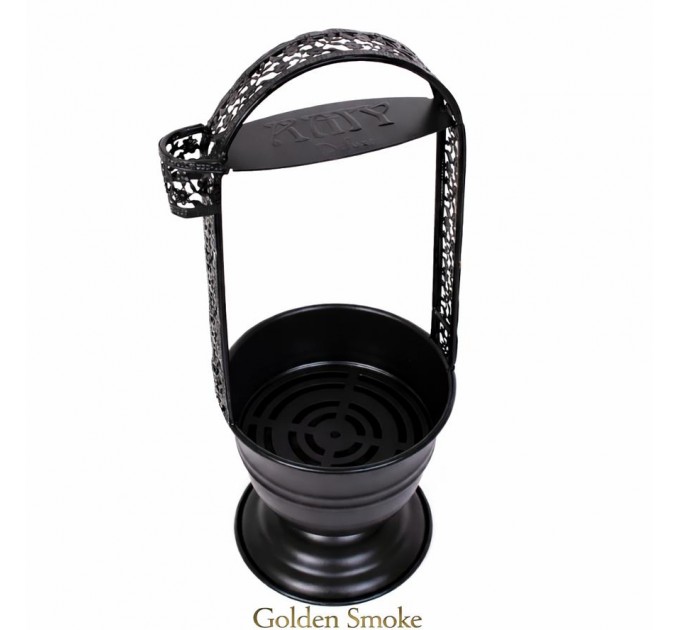 Кадило Storm Black – удобная корзина для угля (35 см)