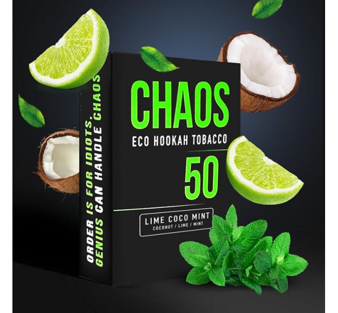 Табак Chaos Lime Coco Mint (Лайм Кокос Мята) 50 грамм