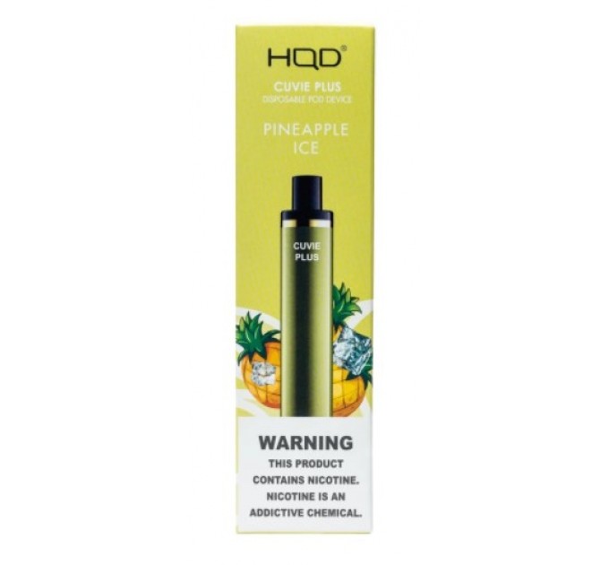Одноразовий пристрій Hqd Cuvie Pineapple Ice (Ананас) 5% нікотину