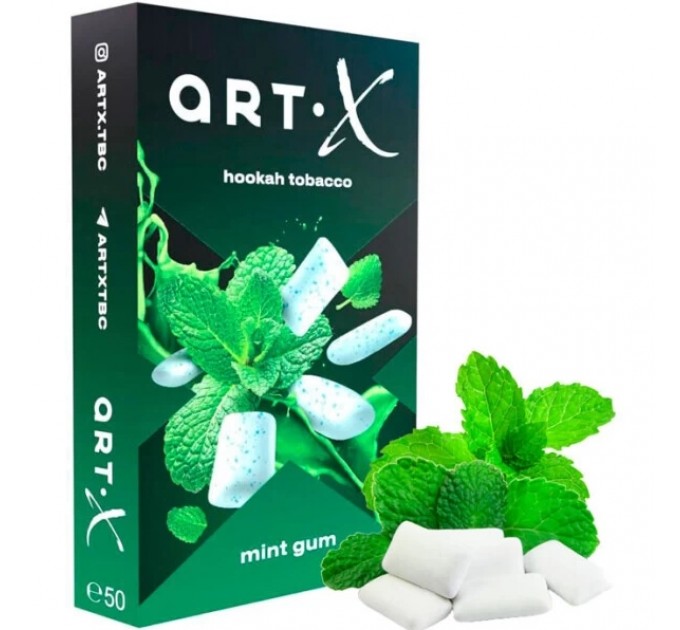 Табак Art X Mint Gum (Мята Жвачка) 50 грамм