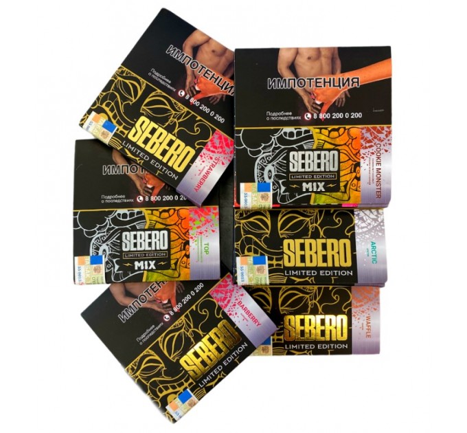 Тютюн Sebero Limited Edition Mix Strawberry, Corn, Arctic (Полуниця, Кукурудза, Арктик) 60 грам