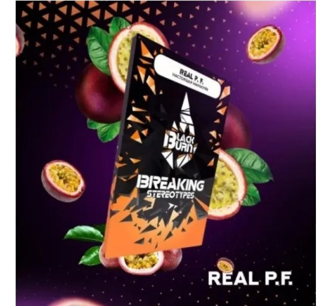Тютюн Black Burn Real P.F. (Справжня Маракуя) 100 грам