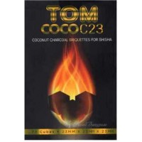 Кокосовый уголь Tom Cococha c23 0.8 кг (72 кубика) в упаковке