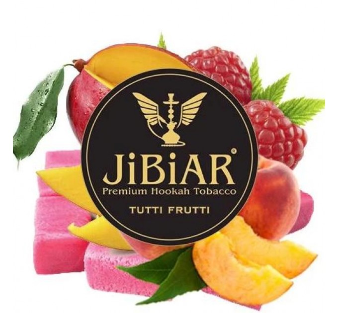 Табак Jibiar Tutti Frutti (Сладкая жвачка Персик) 50 грамм