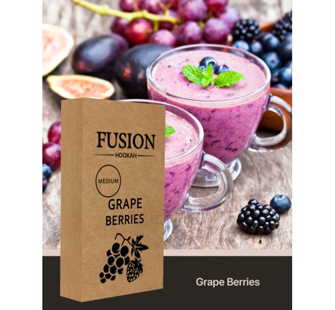 Табак Fusion Medium Grape Berry (Виноград Ягоды) 100 грамм