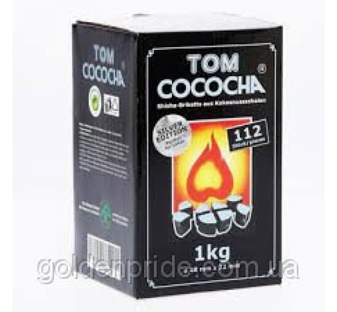 Кокосовый уголь Tom Cococha SILVER EDITION 250 грамм в тубусе (28 ШТ) без упаковки