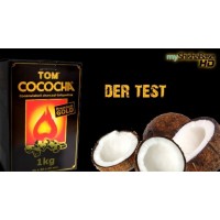 Кокосове вугілля Tom Cococha Gold 1кг (72 кубики) в упаковці