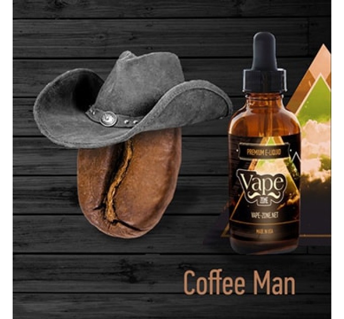 Премиум жидкость Vape Zone: Coffee Man 30 мл, никотина 3 мг