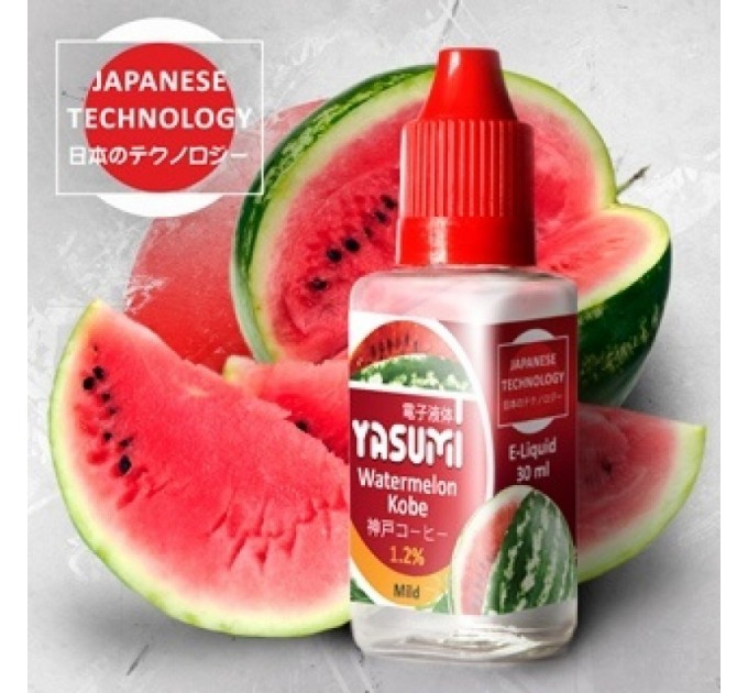 Жидкость Yasumi City Watermelon Kobe (Арбуз Кобе) 30 ml, никотина 3 мг