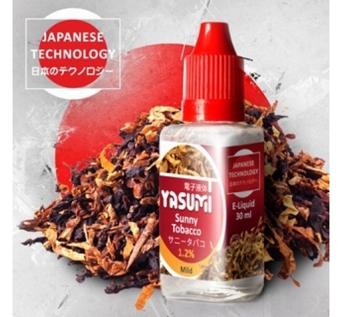 Рідина Yasumi City Sunny Tobacco (Сонячний тютюн) 30 ml, нікотину 3 мг