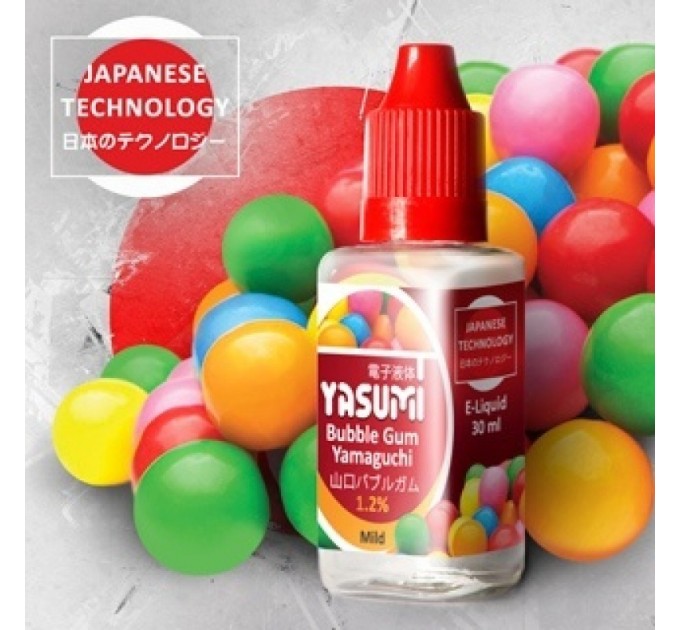 Жидкость Yasumi City Bubble Gum Yamaguchi (Жвачка Ямагути) 30 ml, никотина 3 мг