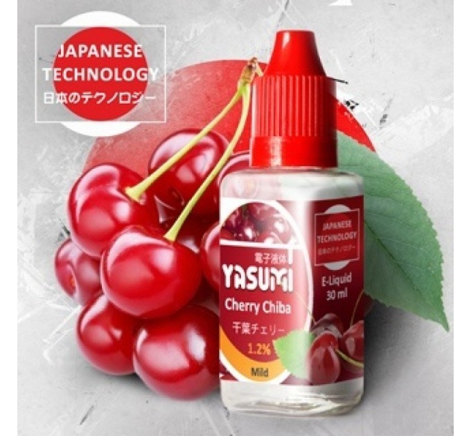 Жидкость Yasumi City Cherry Chiba (Вишня Тиба) 30 ml, никотина 3 мг