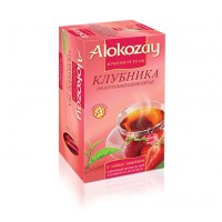 Чай черный с клубникой пакетированный Alokozay 25 x 2 г