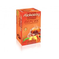 Чай черный с персиком пакетированный Alokozay 25 x 2г