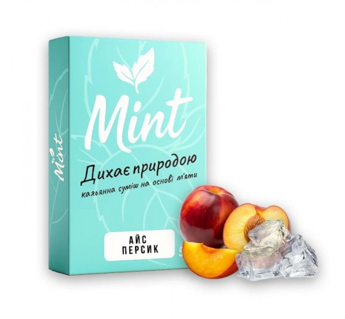 Безникотиновая смесь Mint Персик Айс 50 грамм