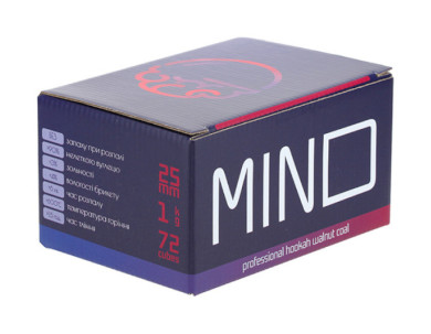 Вугілля горіхове для кальяну Mind