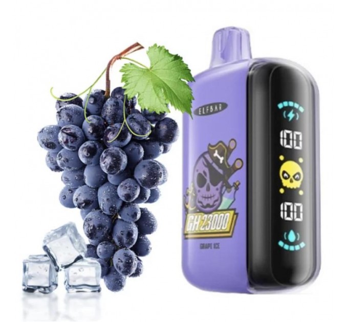 Одноразовая Pod система Elf Bar Elf Bar GH23000 Grape lce