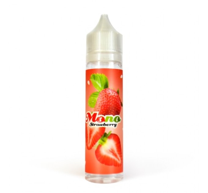 Жидкость для электронных сигарет Mono: Strawberry (Клубника)  60мл, никотин 0 мг