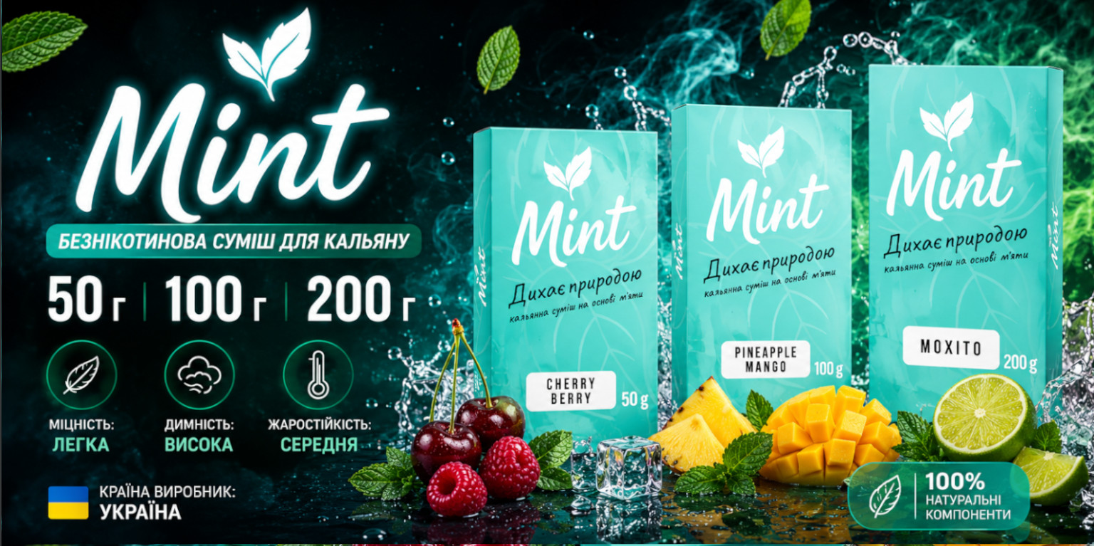 Безникотиновая смесь Mint