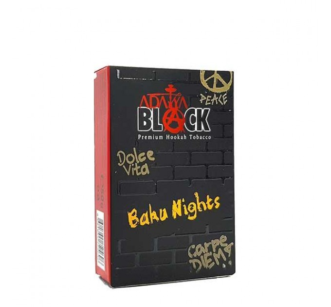 Табак Adalya Black Baku Nights (Мультифруктовый Вкус с Мятой) 50 грамм