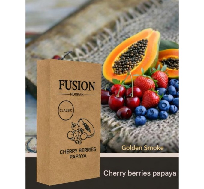 Табак Fusion Classic Cherry berries papaya (Вишня Ягоды Папайя) 100 грамм
