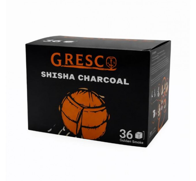 Вугілля горіхове Gresco під калауд 500 грам в упаковці