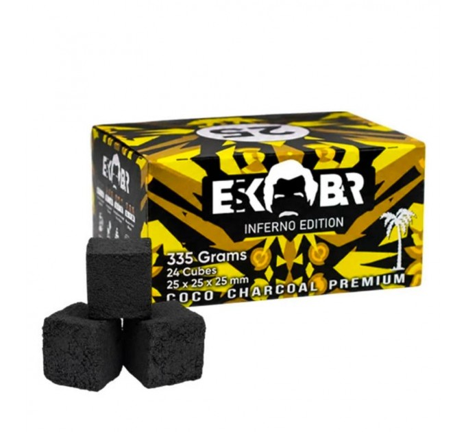 Уголь кокосовый Escobar 0.335 кг (24 Кубика)