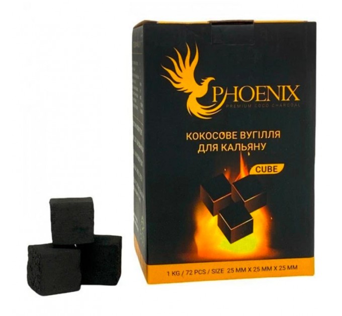 Уголь Phoenix (Феникс) 1 кг 72 кубика